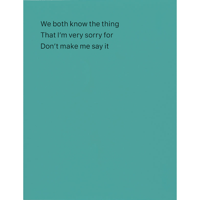 Card - We Both Know