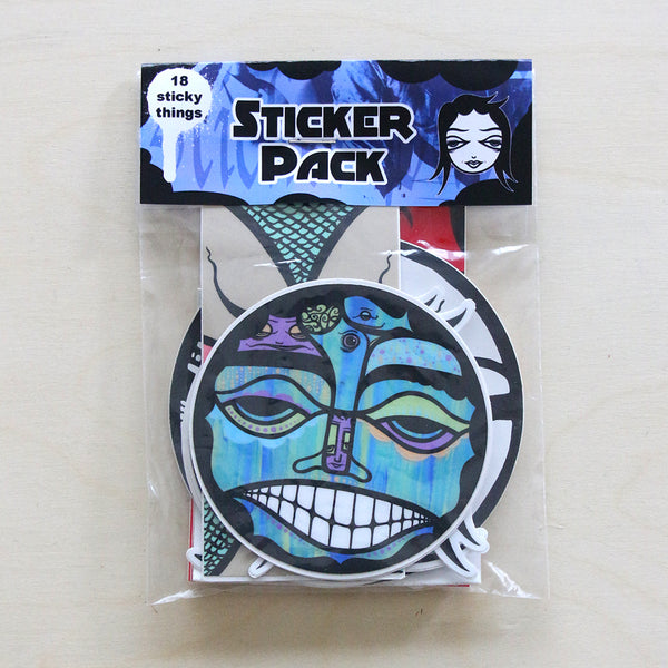 Sticker Pack - 18 Stickers, Claassen Art