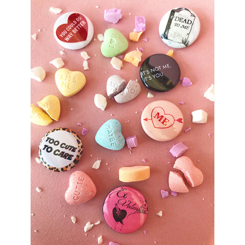 Button Pack - Anti-Valentine's Day, 6 Pack