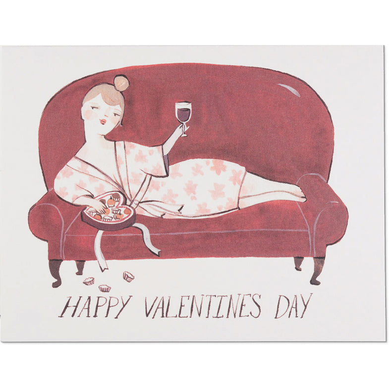 Card - Burgundy And Chocolate, Valentine's Day