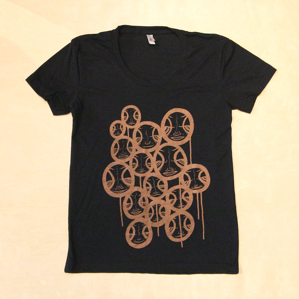 T-Shirt - Faces In The Sky, Womens