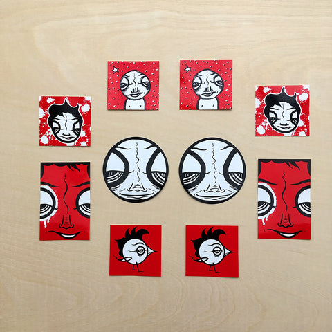 Sticker Pack - 10 Stickers, Claassen Art